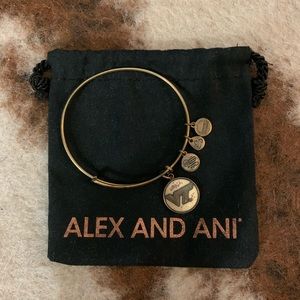 ALEX & ANI Virginia Tech RAFAELIAN GOLD Bangle